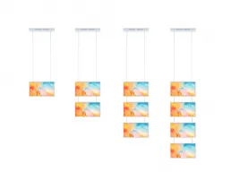 Ceiling Hanging Single Sided Window Facing Display 18.5~27&quot;