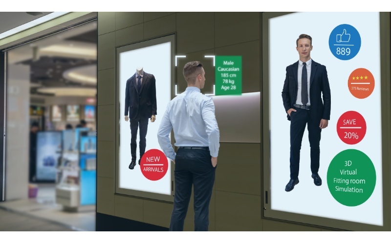 Window Facing Display High Brightness