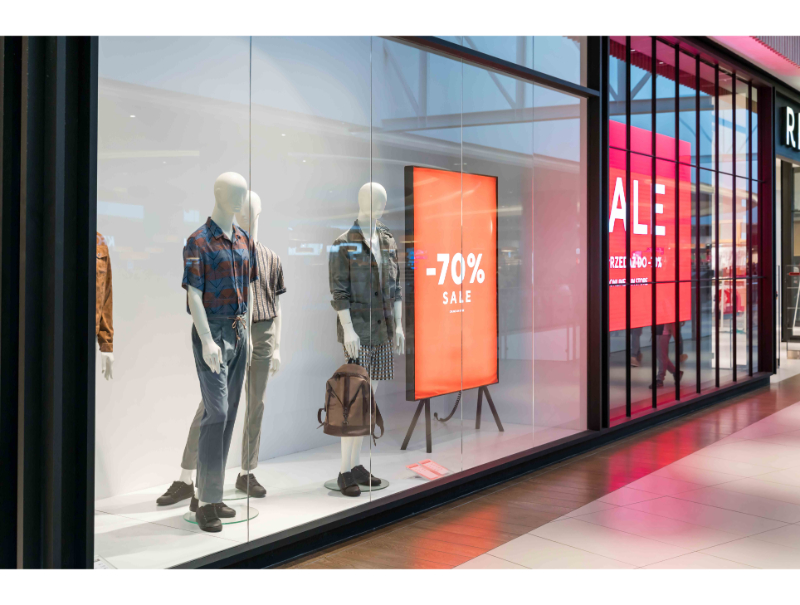 Window Facing Display High Brightness