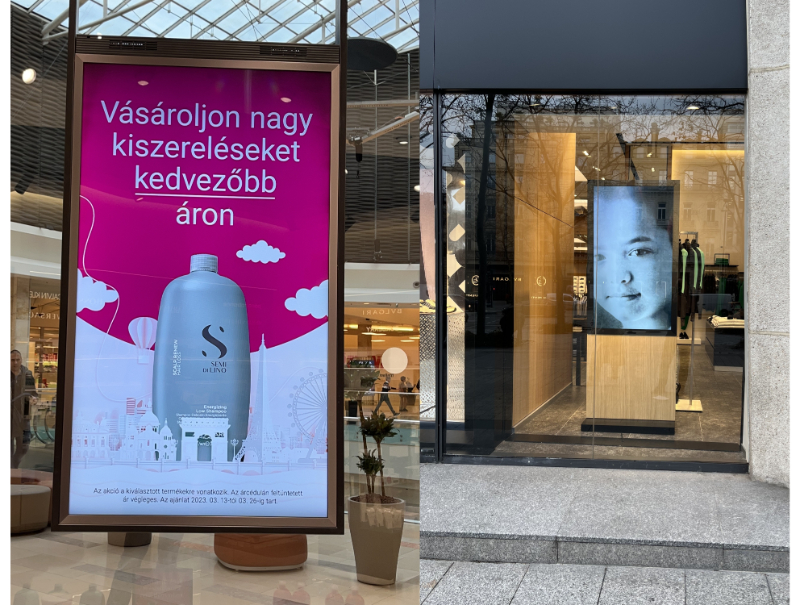 Window Facing Display High Brightness