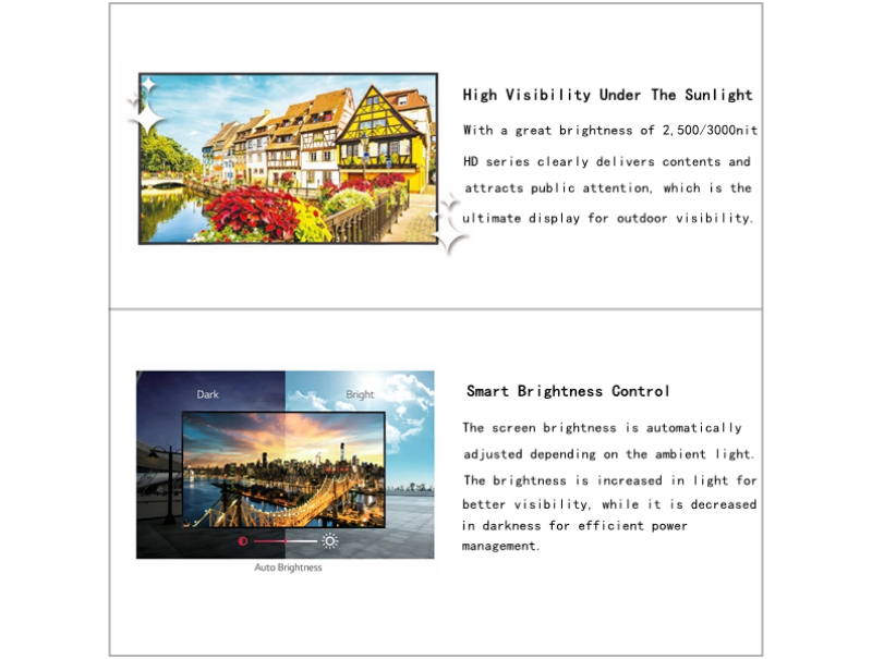 Single Sided Window Facing Display 32~86